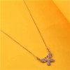 Gold Diamond Butterfly Locket chain for girls