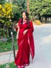 Cotton Saree (Maroon)