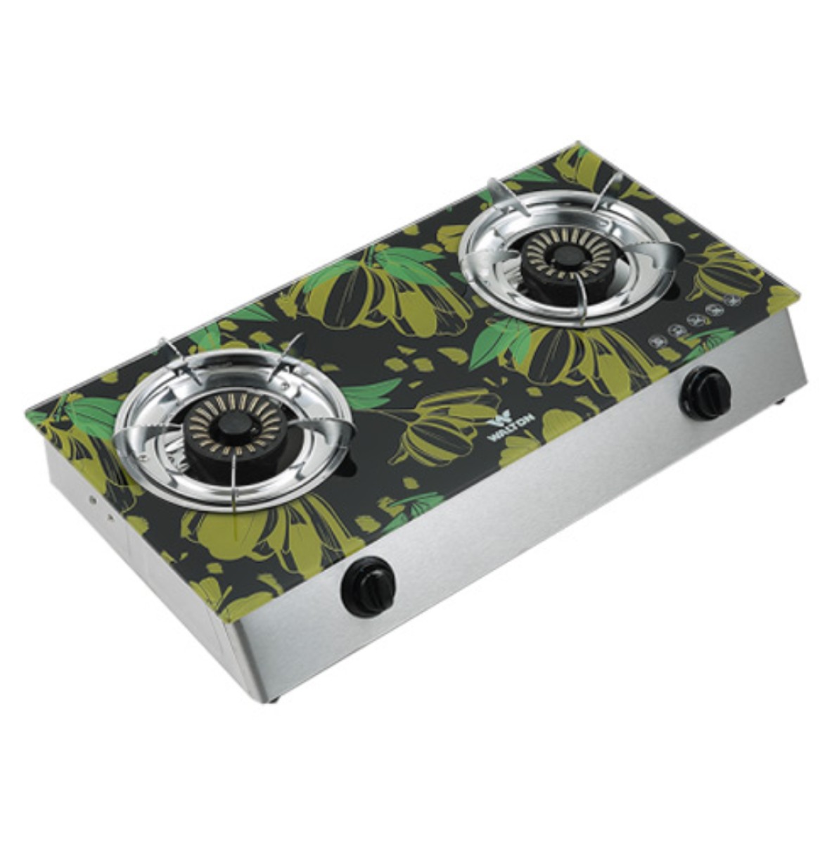 Walton Glass Top Double Burner Gas Stove WGS-GDC11