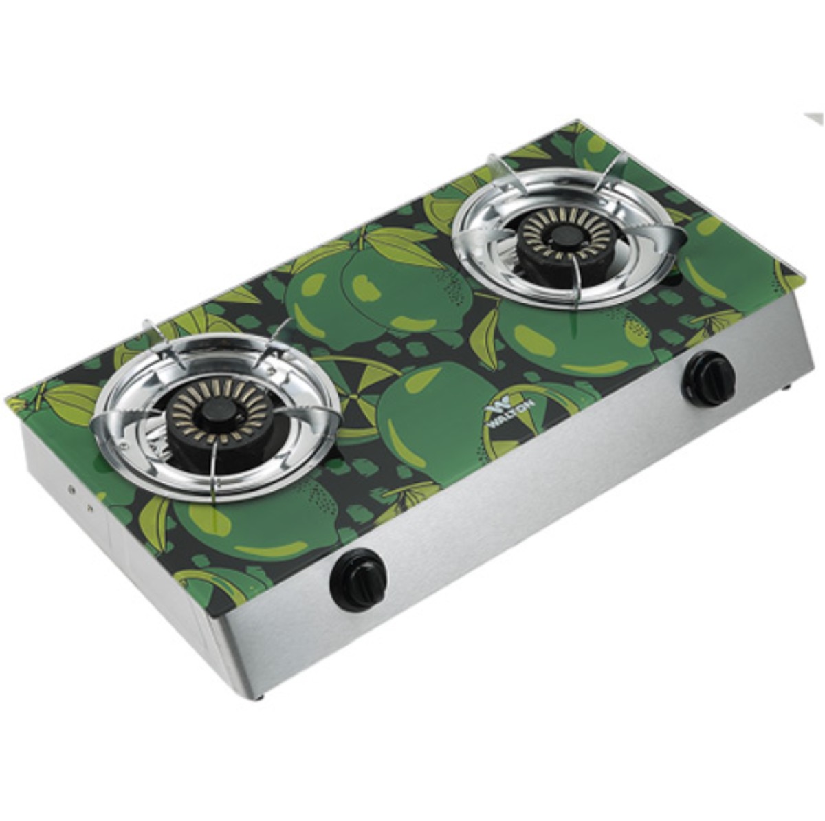 Walton Glass Top Double Burner Gas Stove WGS-GDC11