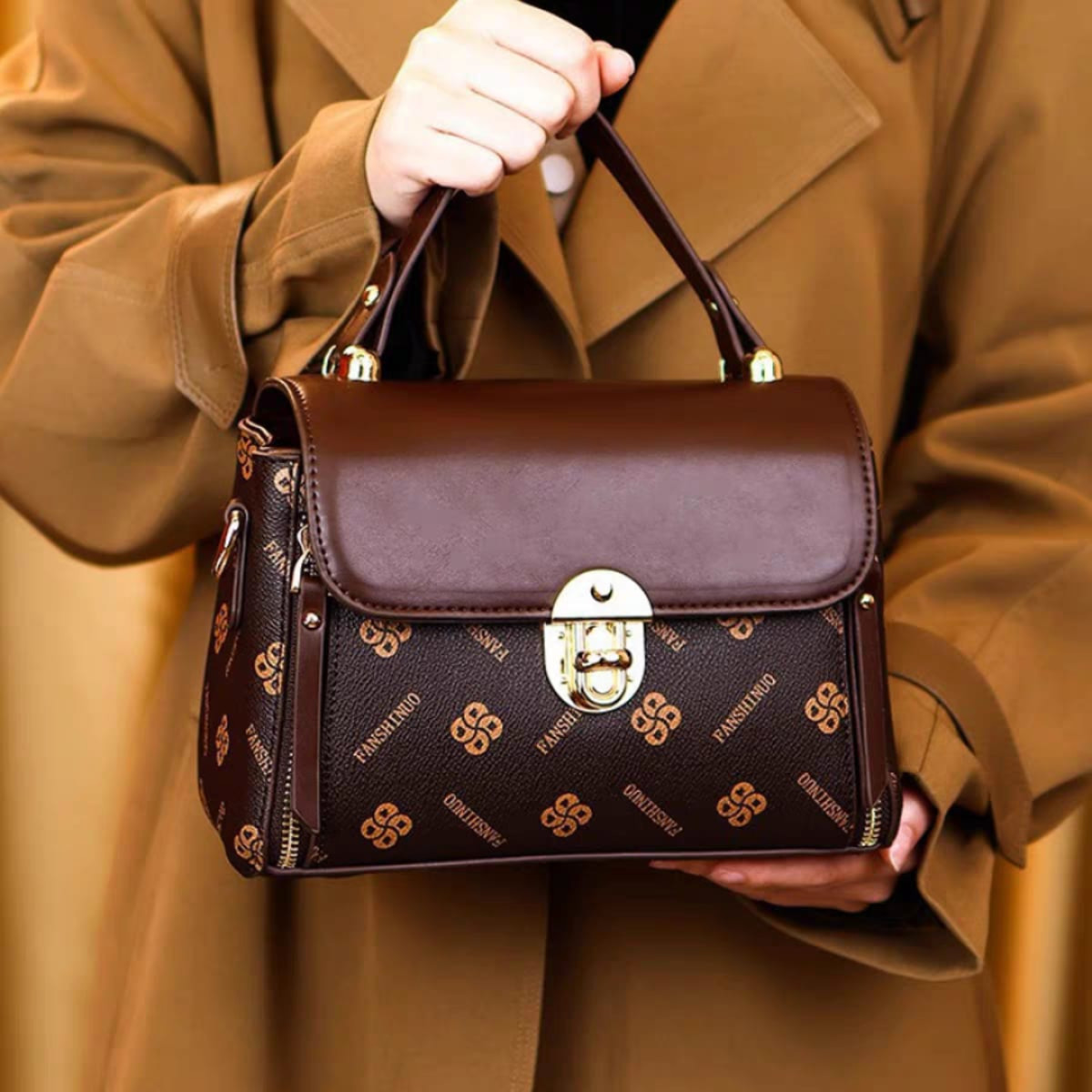 New Fashionable Printed Portable Shoulder Crossbody Bag