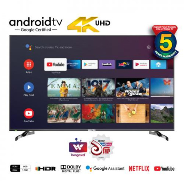 Walton 4k Ultra HD Android Tv WE55RUG (1.397m) UHD ANDROID TV