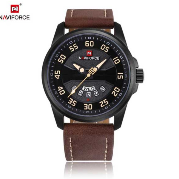 Naviforce 9124 Casual Leather Watch