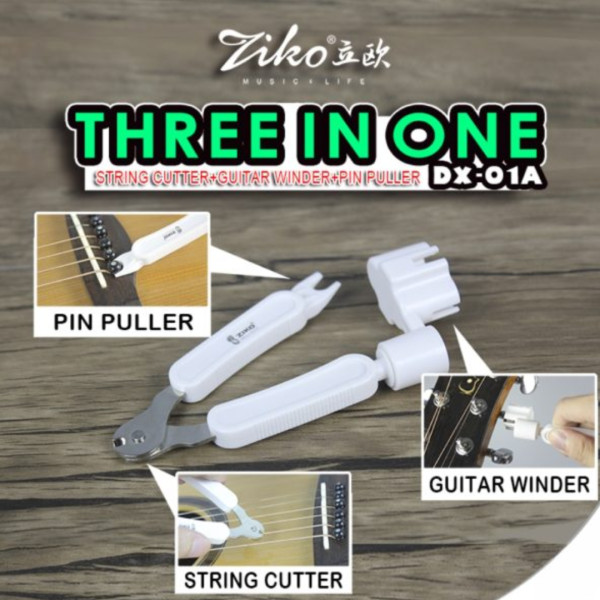 Ziko DA- 01X Three In One Guitar String Winder