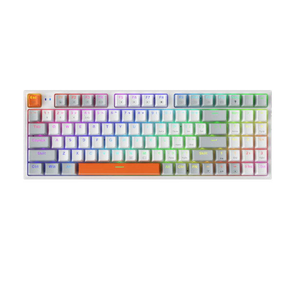 MACHENIKE K500-B94W TRI-MODE HOTSWAPPABLE PBT KEYCAP RGB WIRELESS MECHANICAL KEYBOARD RED SWITCH