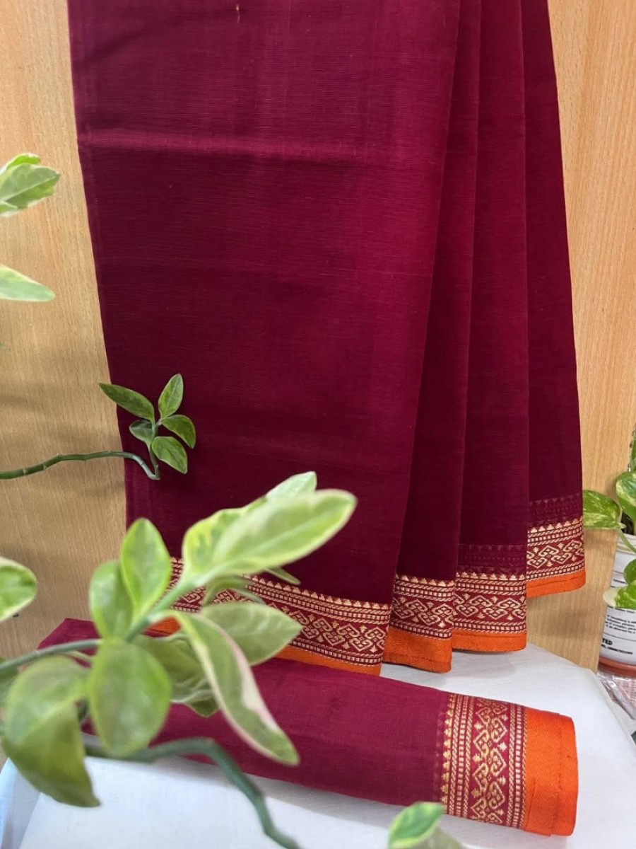 Cotton Saree (Red)