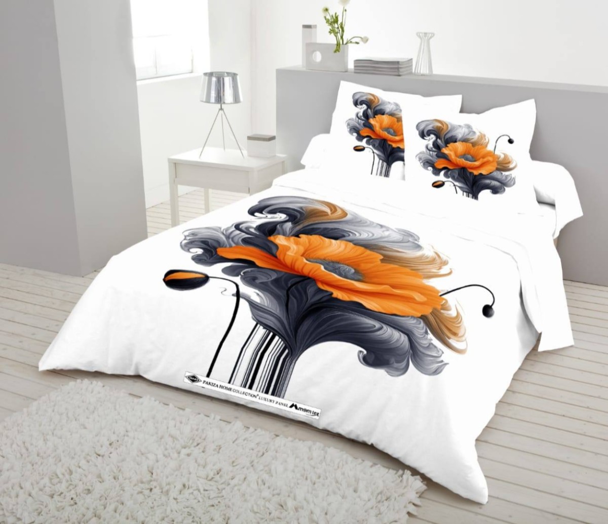 Exclusive King Size Full cotton fabric Panel Bedsheet