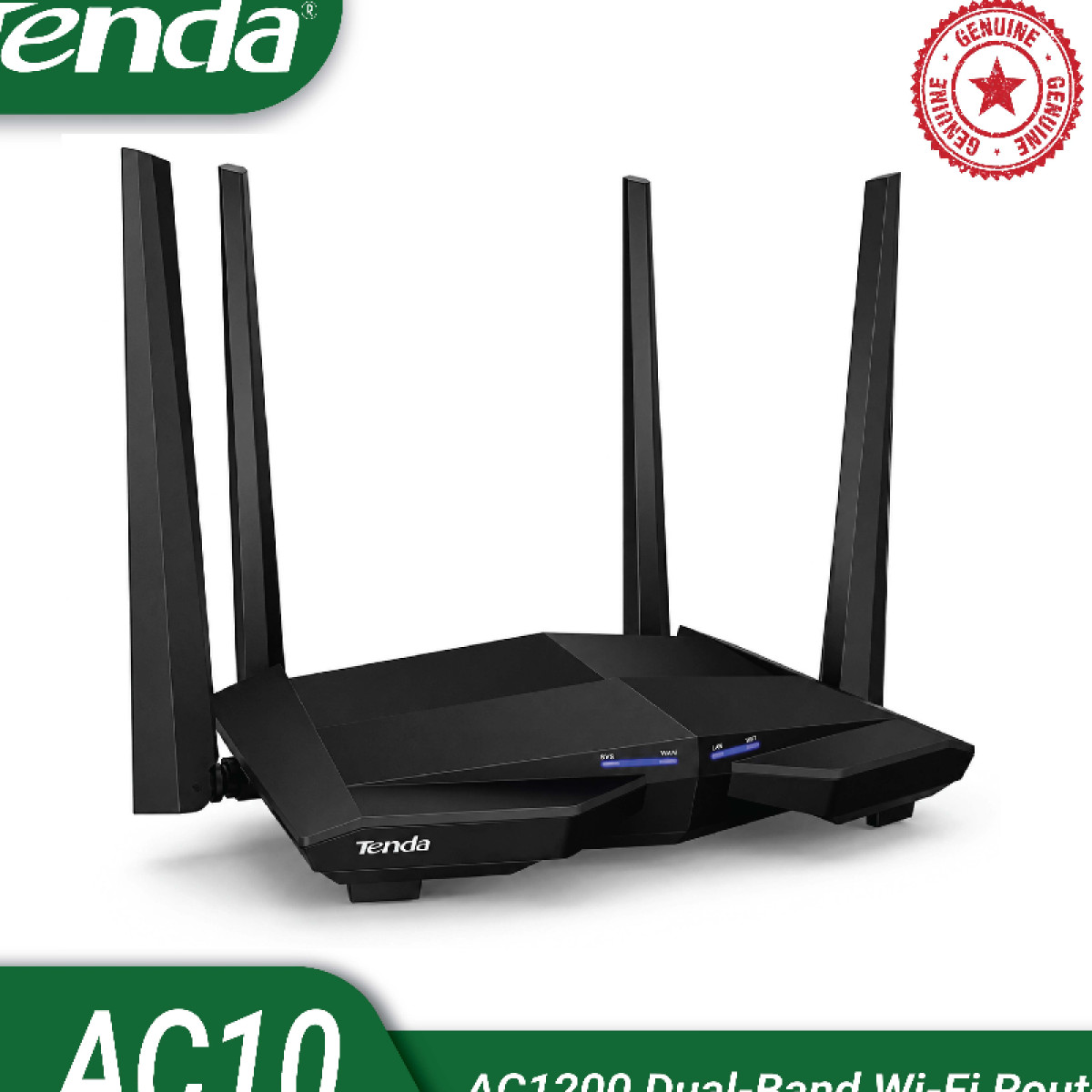 Tenda AC10 AC1200 Dual Band Gigabit WiFi Router