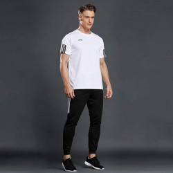 White jersey Black trouser combo