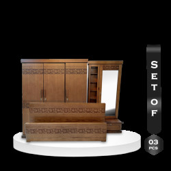 Set of 3 Bedroom Set - EF-BS-03 - Rose