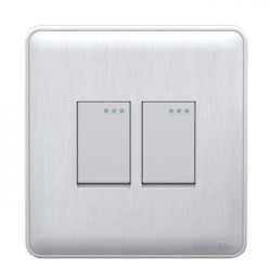 Walton GLORY SERIES- WHITE - WG2GS2W (White) 2 Gang Switch-2 Way
