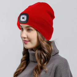 Brand New USB Rechargeable Headlamp Winter Cap ( Six Multi Colors )