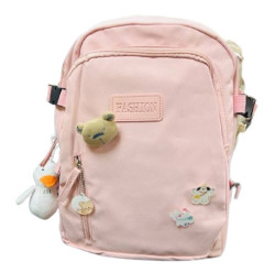 PU Leather Backpack for Women - Light Pink - LB-104