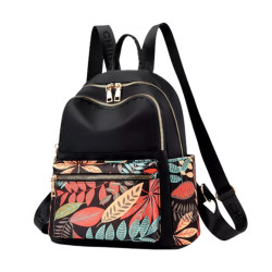 Nylon Multilayer Crossbody And Shoulder School Bag For Women - Multicolor - B-B08