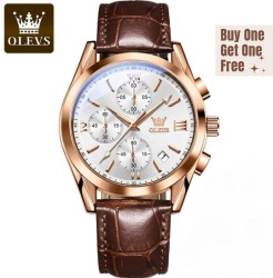 Olevs 2872 Fashionable Analog leather Men's Watch