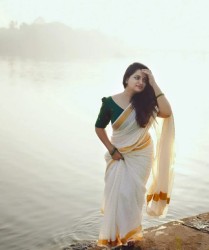Cotton Saree (White)