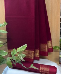 Cotton Saree (Deep Red)