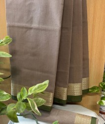 Cotton Saree (muted taupe)