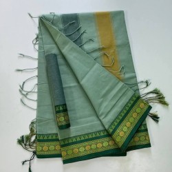 Cotton Saree (teal green)