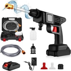 RECHARGEABLE CORDLESS HIGH PRESSURE CAR WASHER GUN