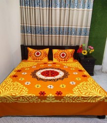 Exclusive King Size Full cotton fabric Panel Bedsheet