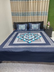 Exclusive King Size Full cotton fabric Panel Bedsheet
