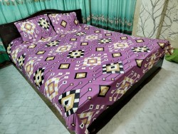 Exclusive King Size Full cotton fabric Panel Bedsheet