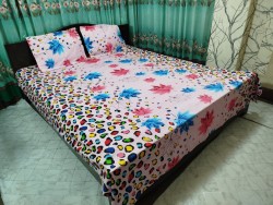 Exclusive King Size Full cotton fabric Panel Bedsheet