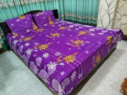 Exclusive King Size Full cotton fabric Panel Bedsheet