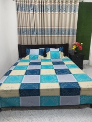Exclusive King Size Full cotton fabric Panel Bedsheet