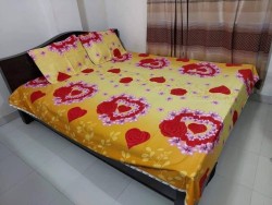 Exclusive King Size Full cotton fabric Panel Bedsheet