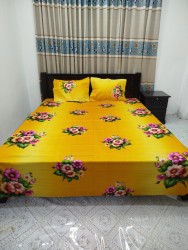 Exclusive King Size Full cotton fabric Panel Bedsheet