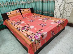 Exclusive King Size Full cotton fabric Panel Bedsheet
