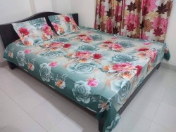 Exclusive King Size Full cotton fabric Panel Bedsheet